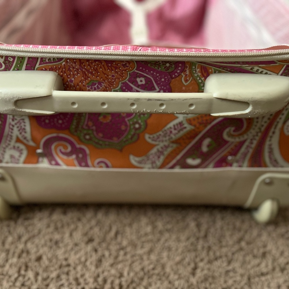 Jessica Simpson Large Rolling Luggage Paisley Print… Gem